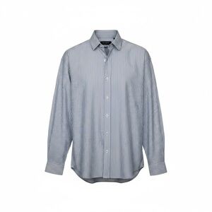 The Kooples Brera Lux Blue White Striped Oversized Button Down Shirt NWT Small